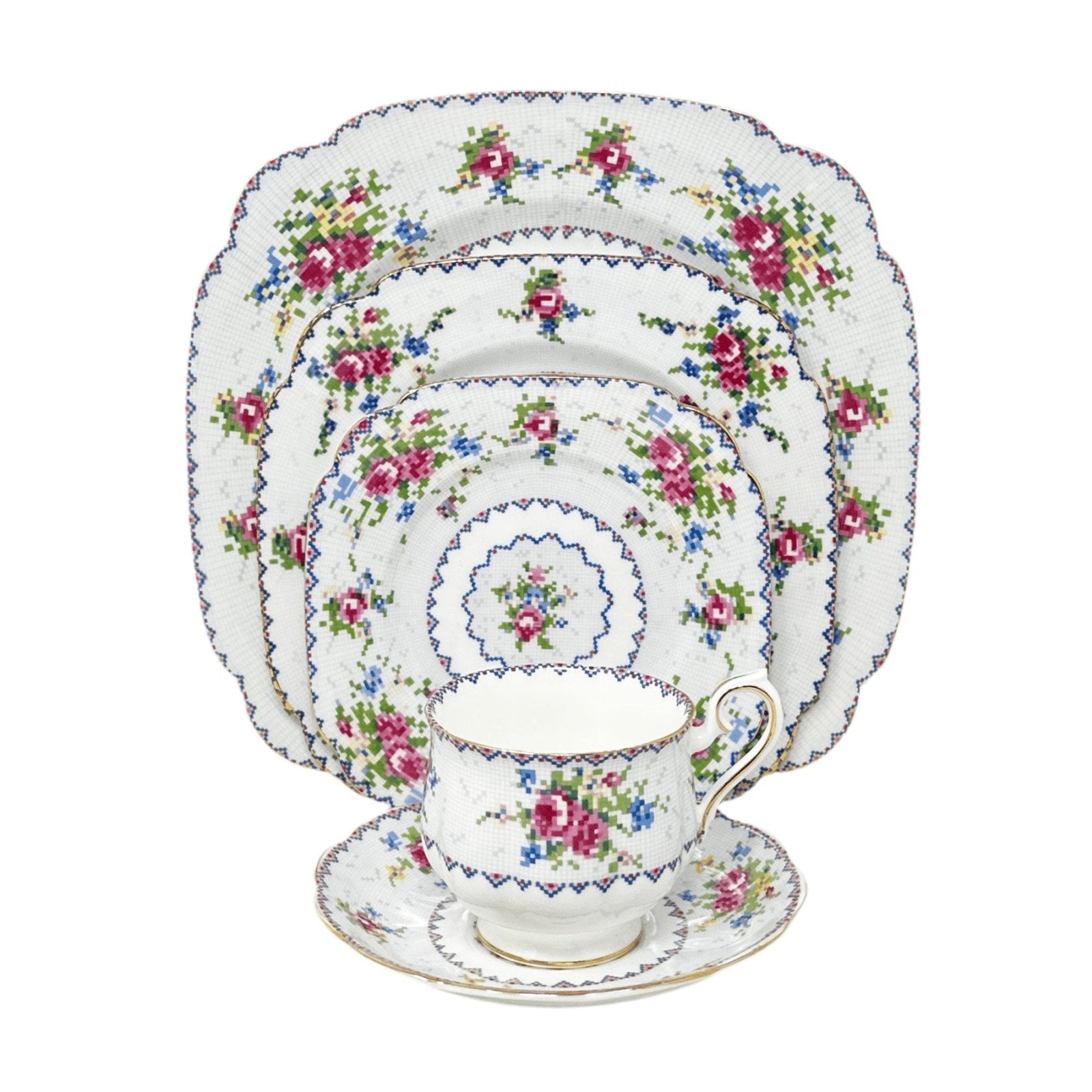 Royal Albert Petit Point China - 5 Piece Place Setting