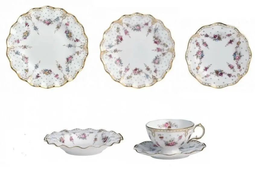 Royal Crown Derby Antoinette 36pc Dinner Set