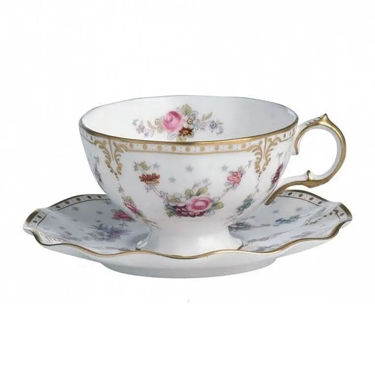 Royal Crown Derby Antoinette Tea Cup & Saucer