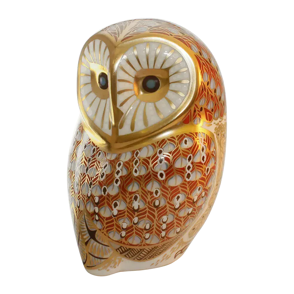 Royal Crown Derby Barn Owl Paperweight