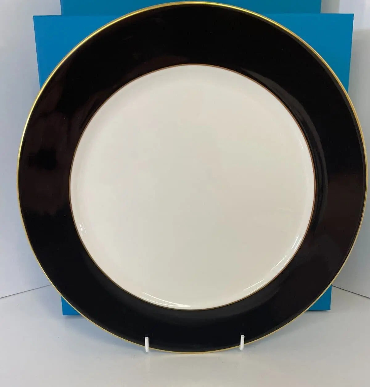 Royal Crown Derby Black Band 12" Service Plate (Set of 4)
