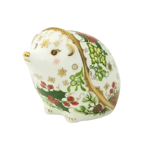 Royal Crown Derby Christmas Hedgehog Paperweight
