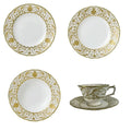 Royal Crown Derby Darley Abbey White 30pc Dinner Set Bone China Porcelain (2)