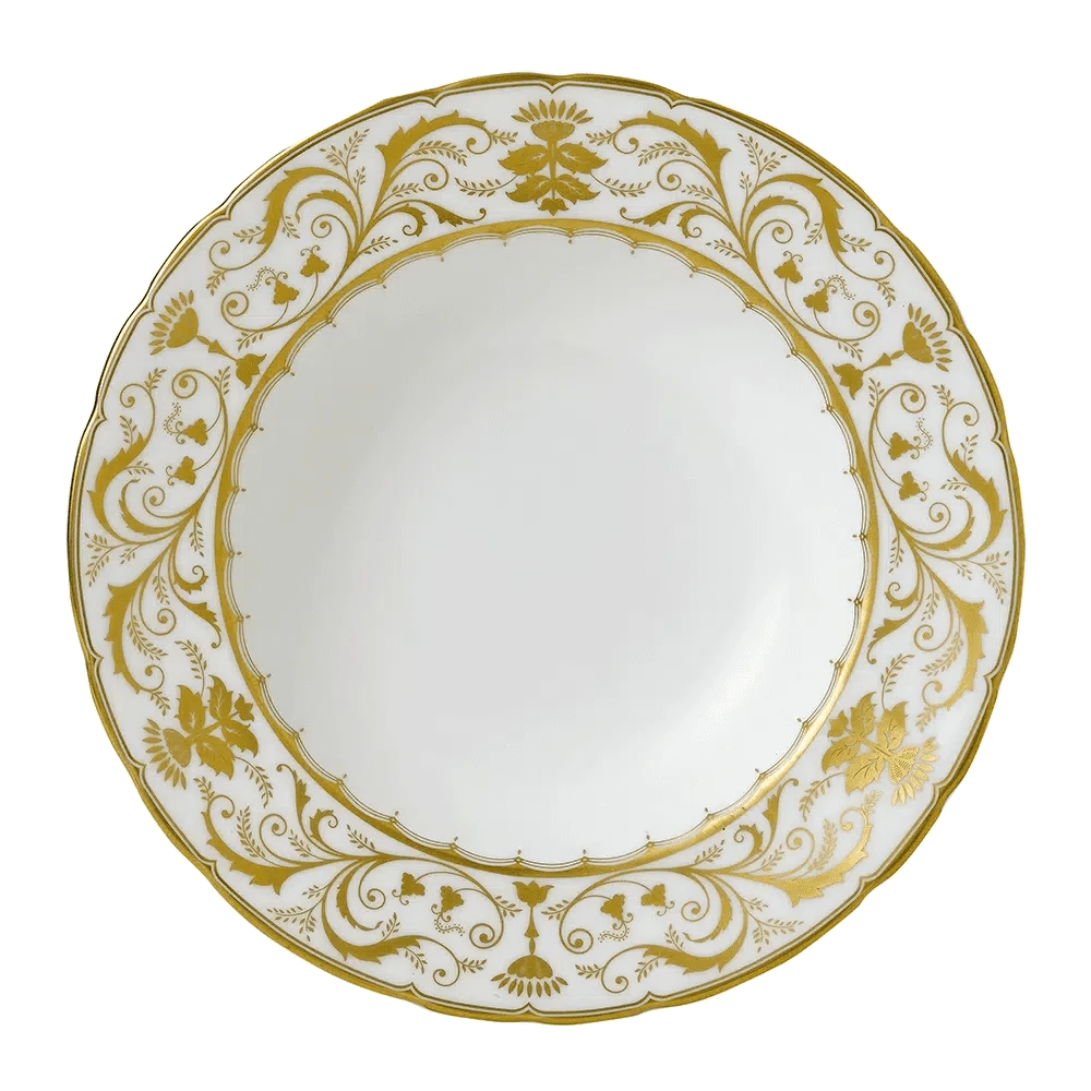 Royal Crown Derby Darley Abbey White 8" Rim Soup Bowl