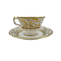 Royal Crown Derby Darley Abbey White Tea Cup & Saucer
