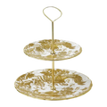 Royal Crown Derby Gold Aves 2 Tier Cake Stand