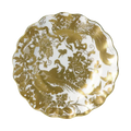Royal Crown Derby Gold Aves Fluted Dessert Plate