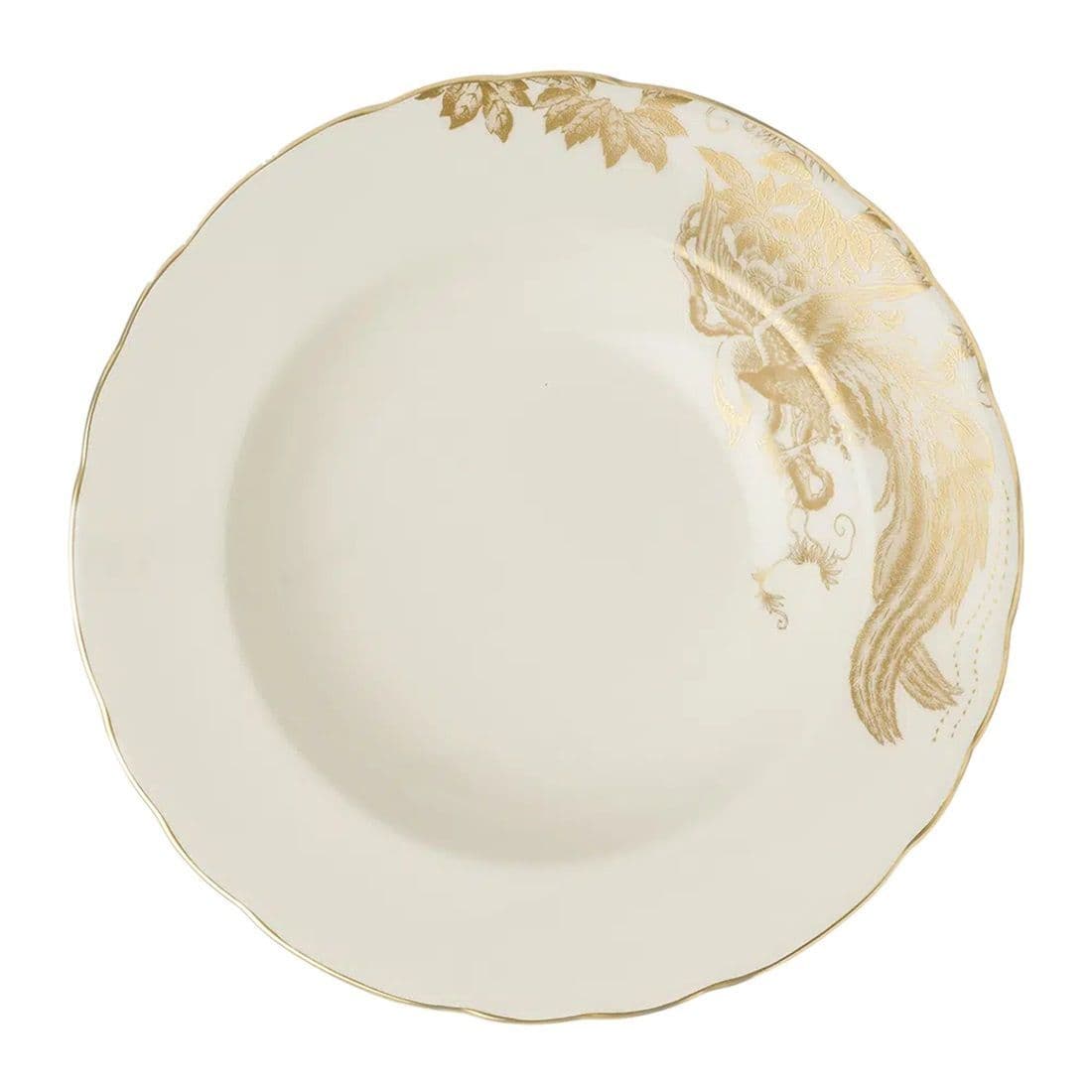 Royal Crown Derby Gold Aves Motif 36pc Dinner Set