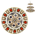 Royal Crown Derby Imari 1128 Cake Stand - 10" Drilled Dinner Plate Replacement