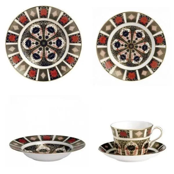 Royal Crown Derby Imari 1128 30pc Dinner Set (2) - 1st Quality