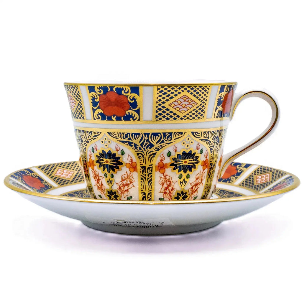 Royal Crown Derby Imari 1128 Breakfast Cup & Saucer Bundle Bone China