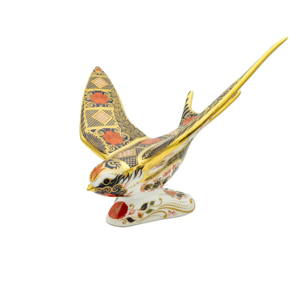 Royal Crown Derby Imari SGB Swallow Paperweight