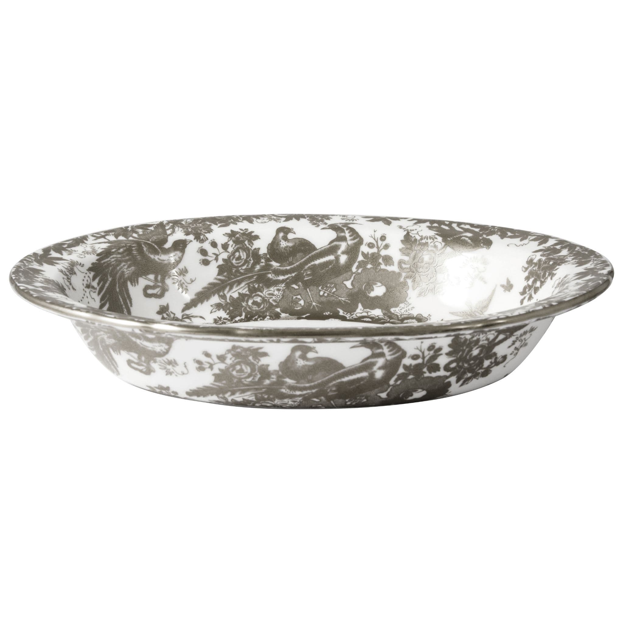 Royal Crown Derby Palladium Aves Open Vegetable Dish