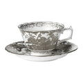 Royal Crown Derby Palladium Aves Breakfast Cup & Saucer