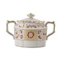 Royal Crown Derby Red Panel Covered Sugar Bowl