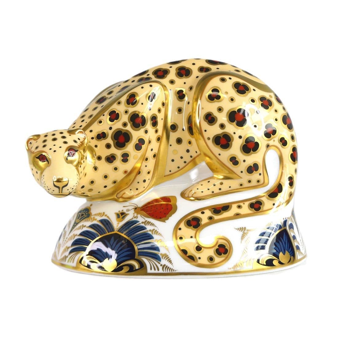 Royal Crown Derby Savannah Leopard Paperweight