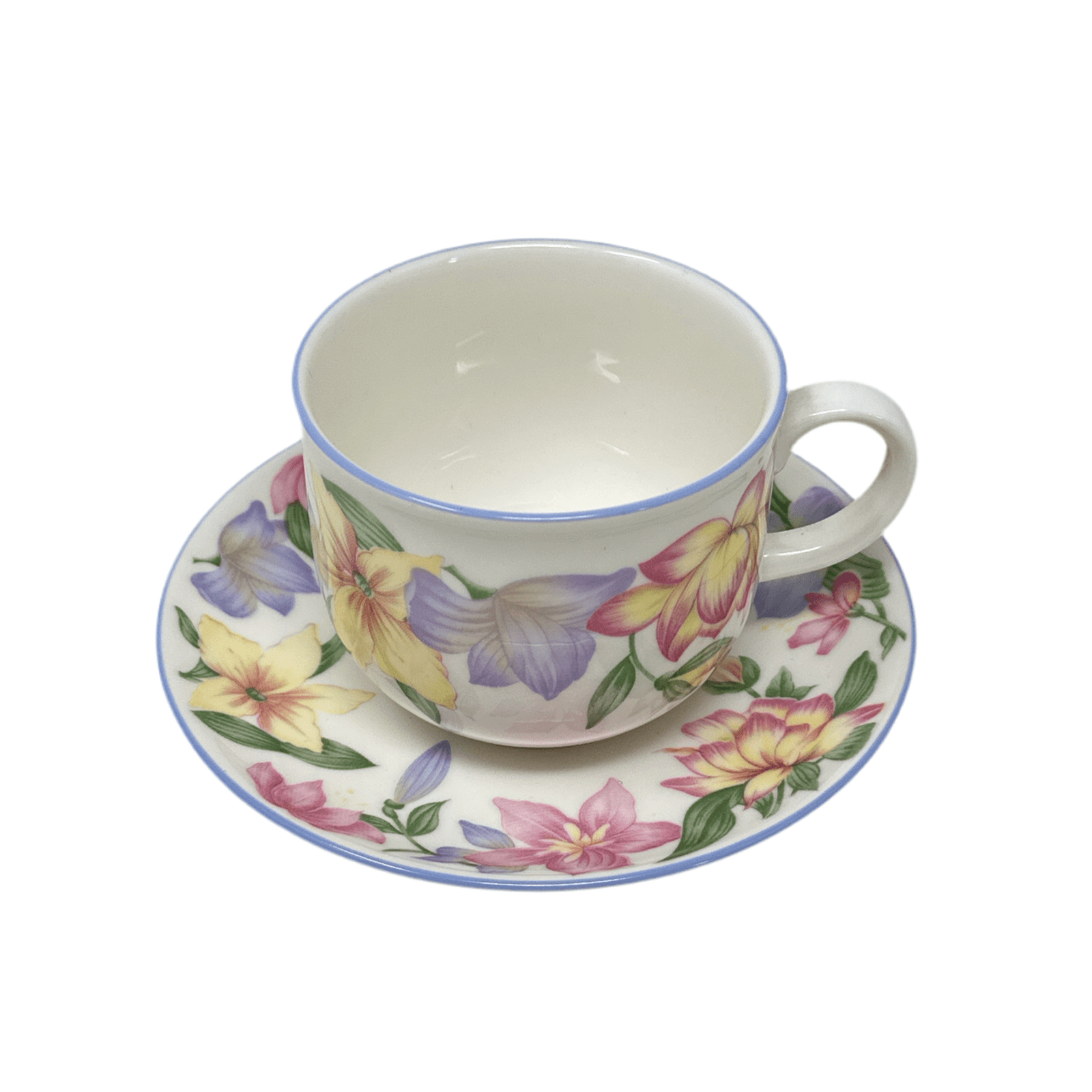 Blooms Teacup & Saucer Set by Royal Doulton