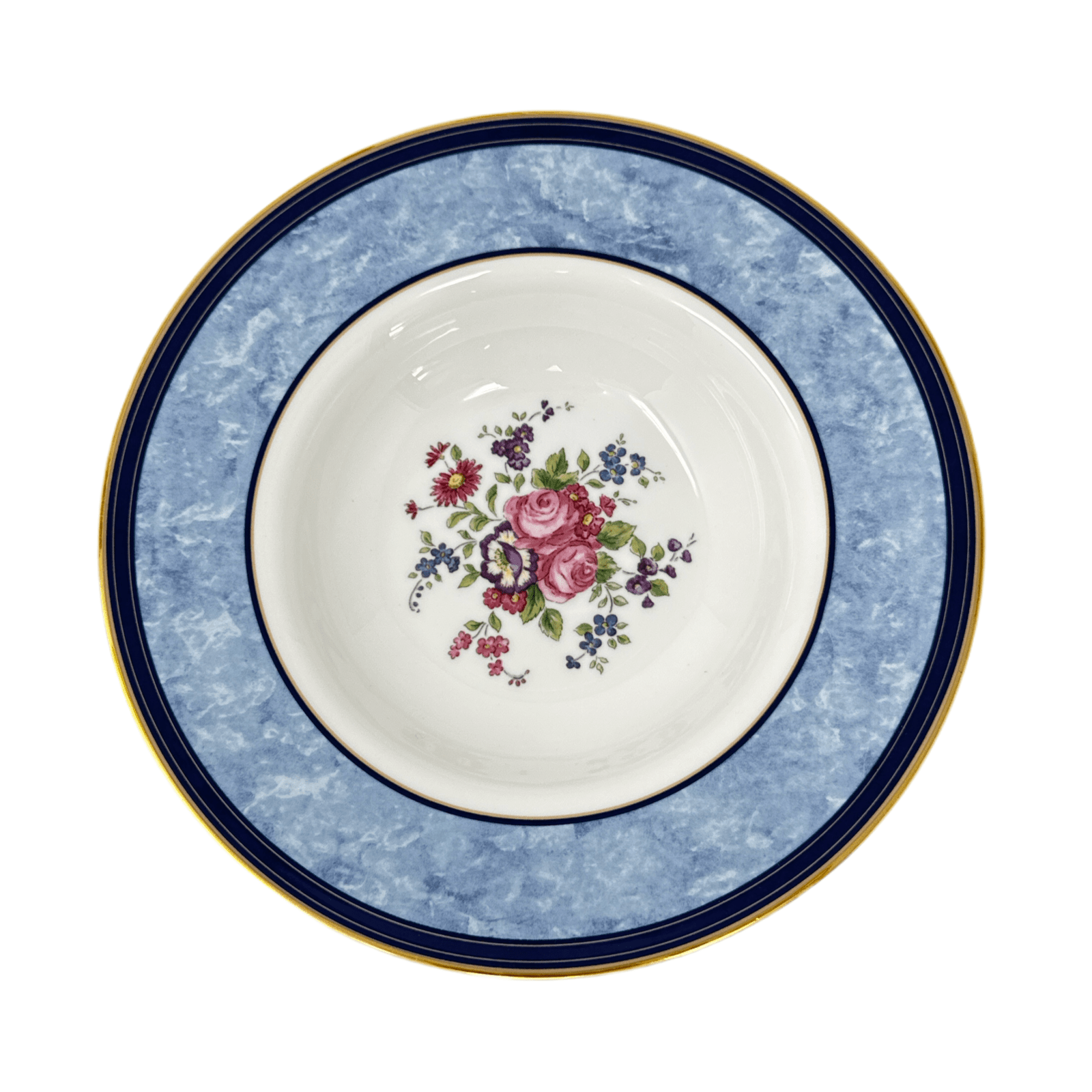 Centennial Rose Accent Rim Soup by Royal Doulton