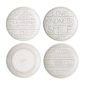 Royal Doulton Ellen DeGeneres Taupe 6" Accent Plates - Set of 4