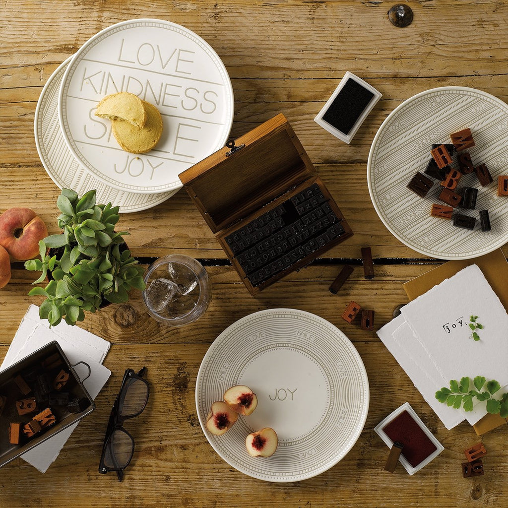 Royal Doulton Ellen DeGeneres Taupe 8" Salad Accent Plate - Set of 4