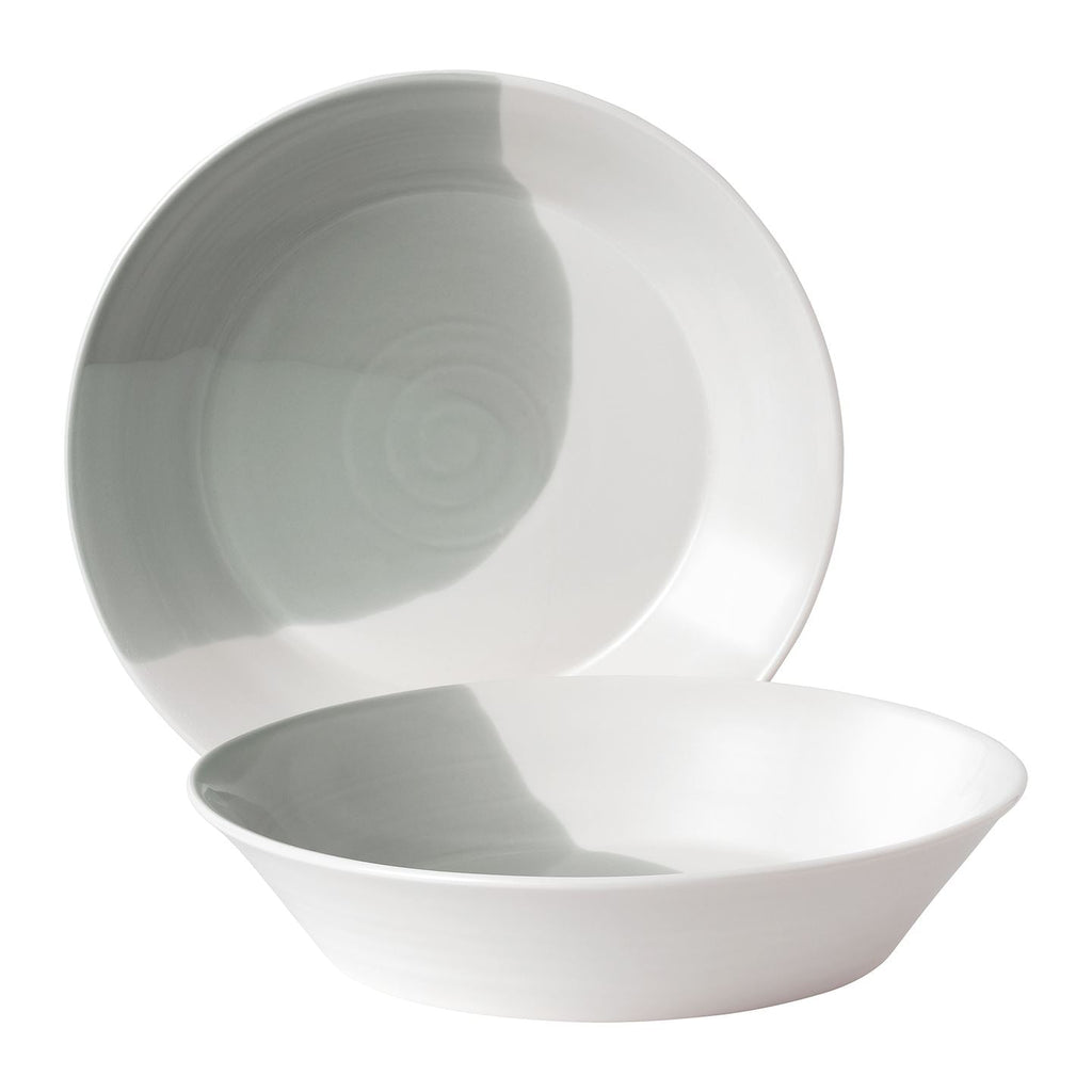 Royal Doulton 1815 Signature Green Pasta Bowls - Set of 2