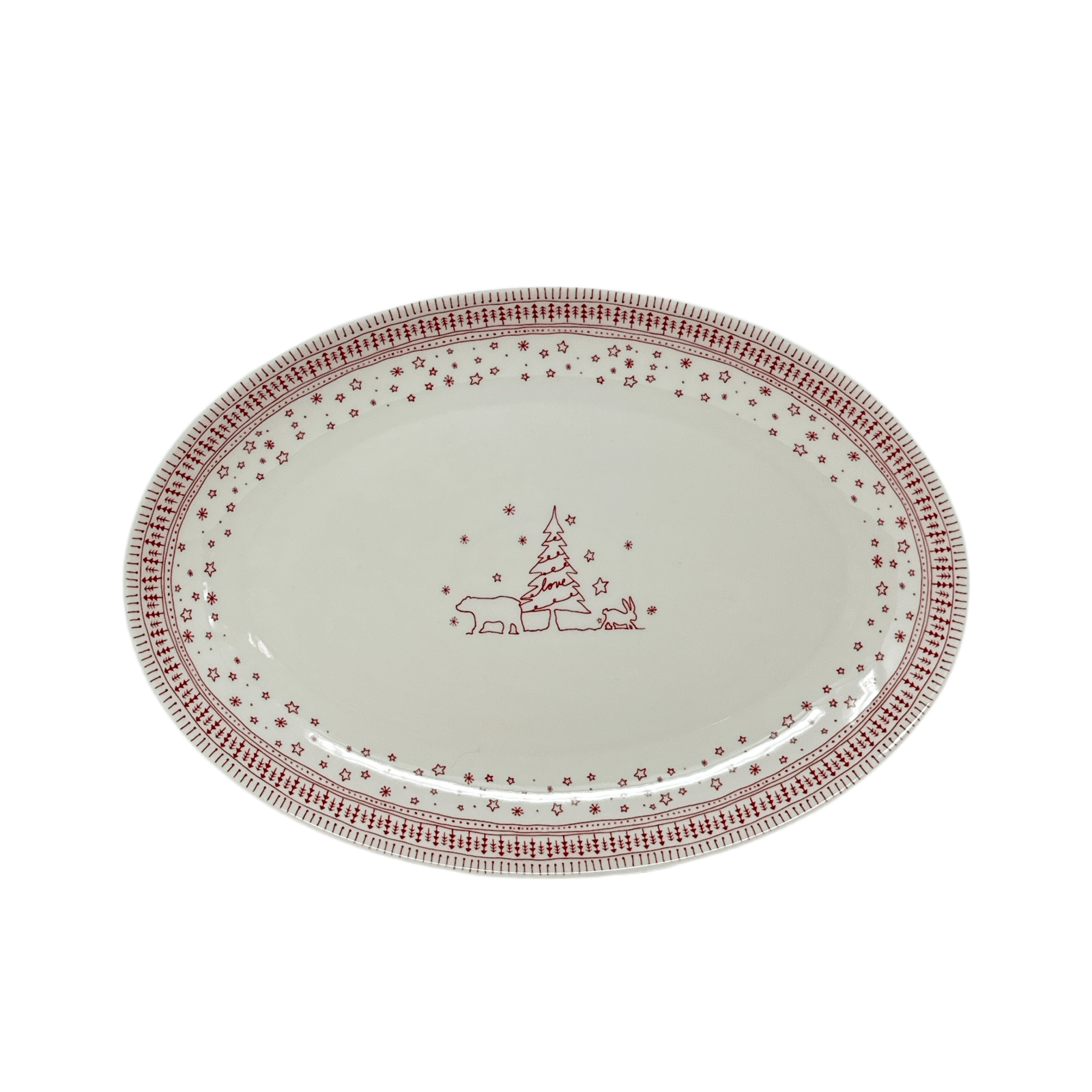 Royal Doulton Ellen DeGeneres Holiday Oval Platter