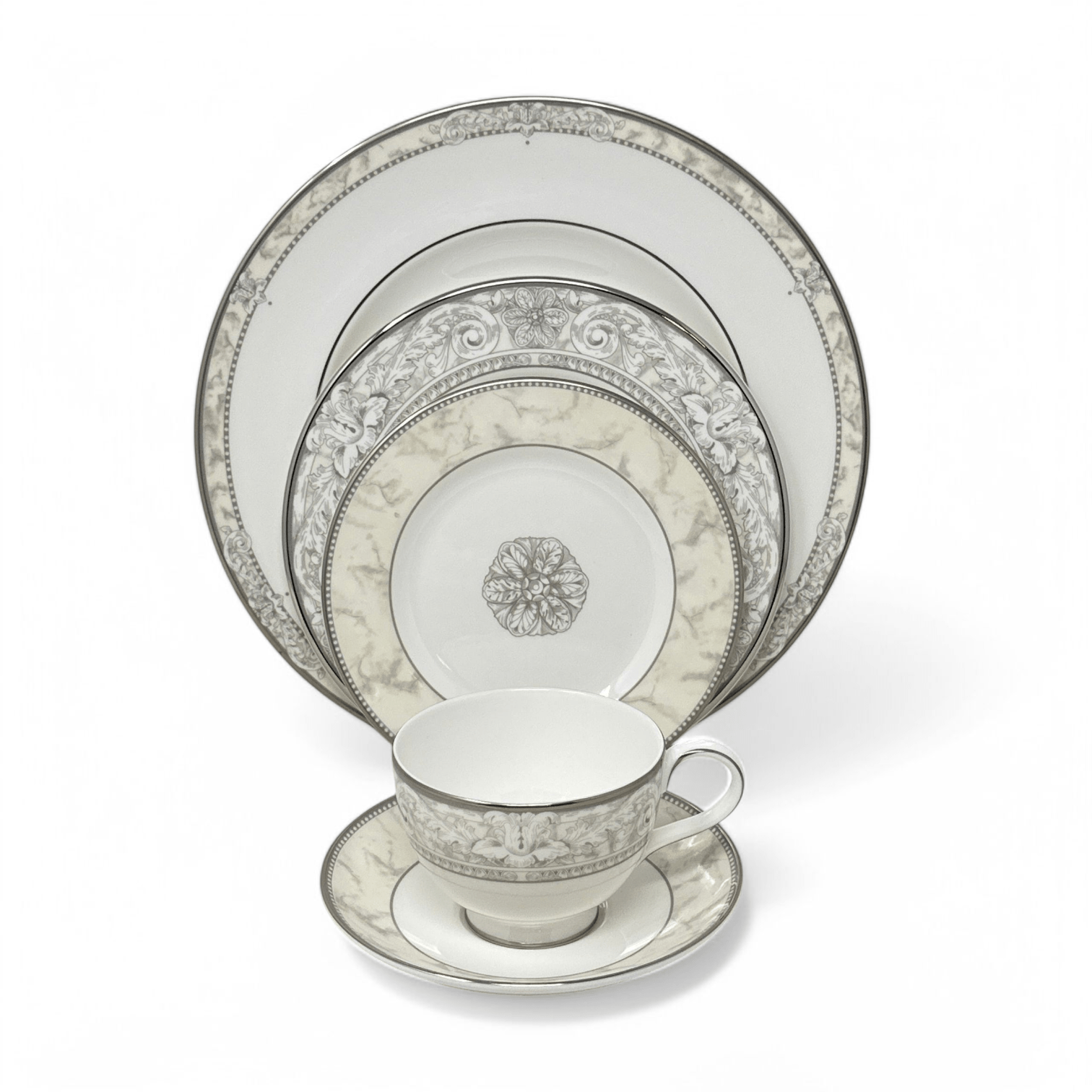Royal Doulton Naples Platinum - 5 Piece Place Setting