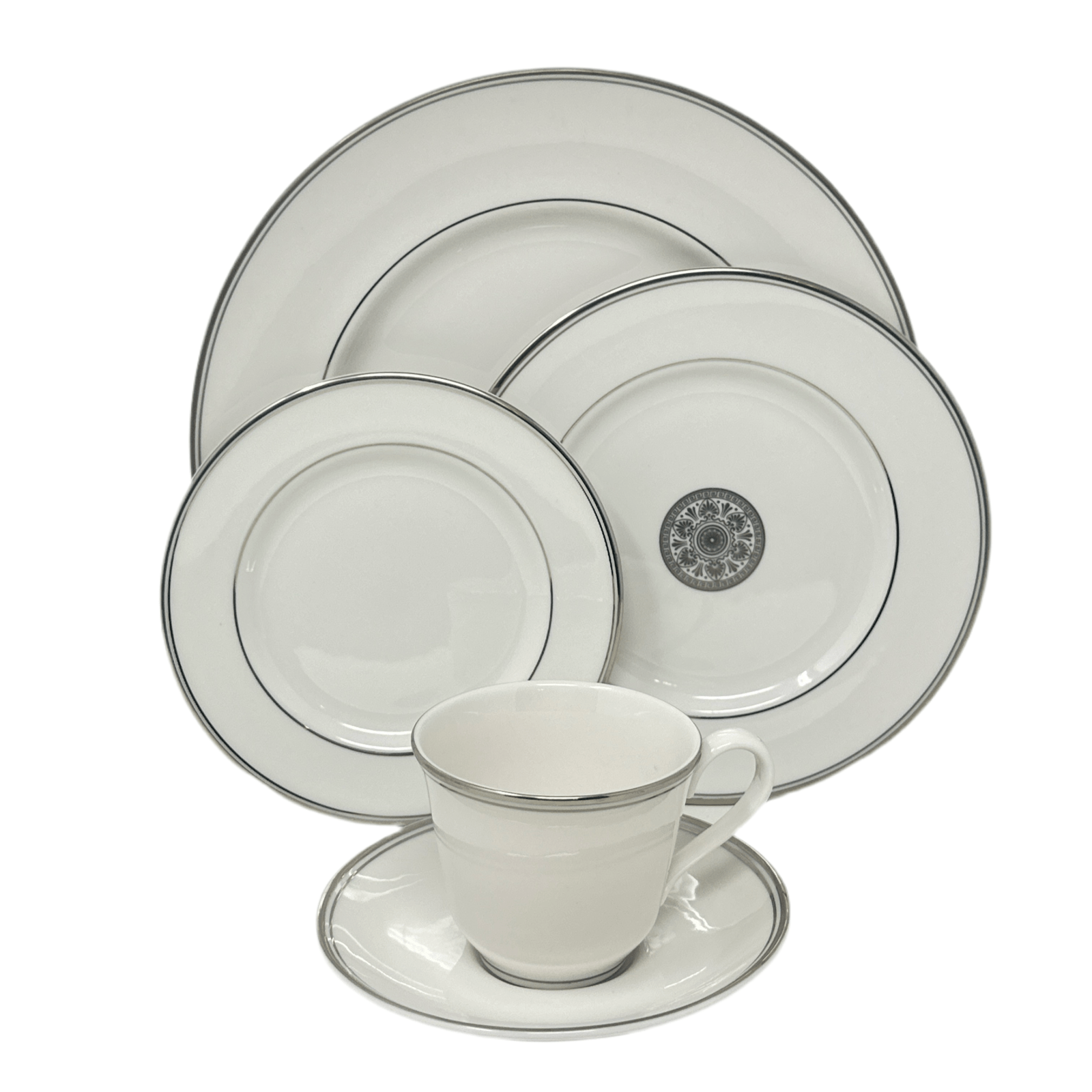 Royal Doulton Oxford Platinum - 5 Piece Place Setting