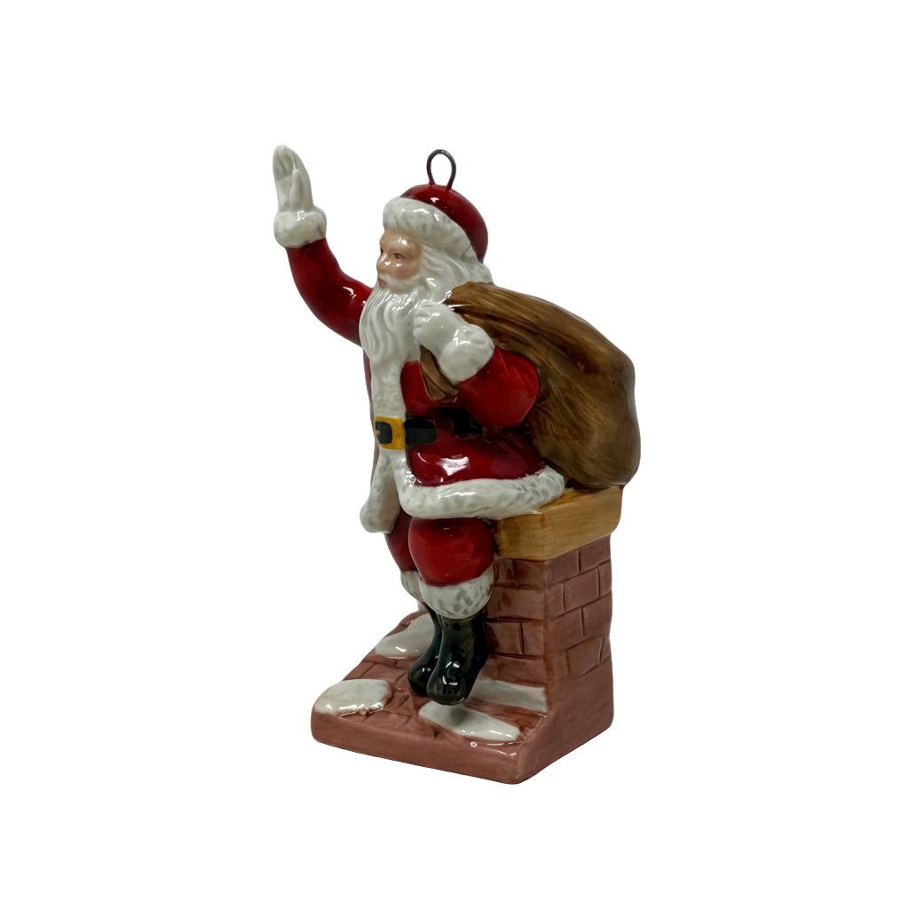 Royal Doulton Santa On Chimney Ornament