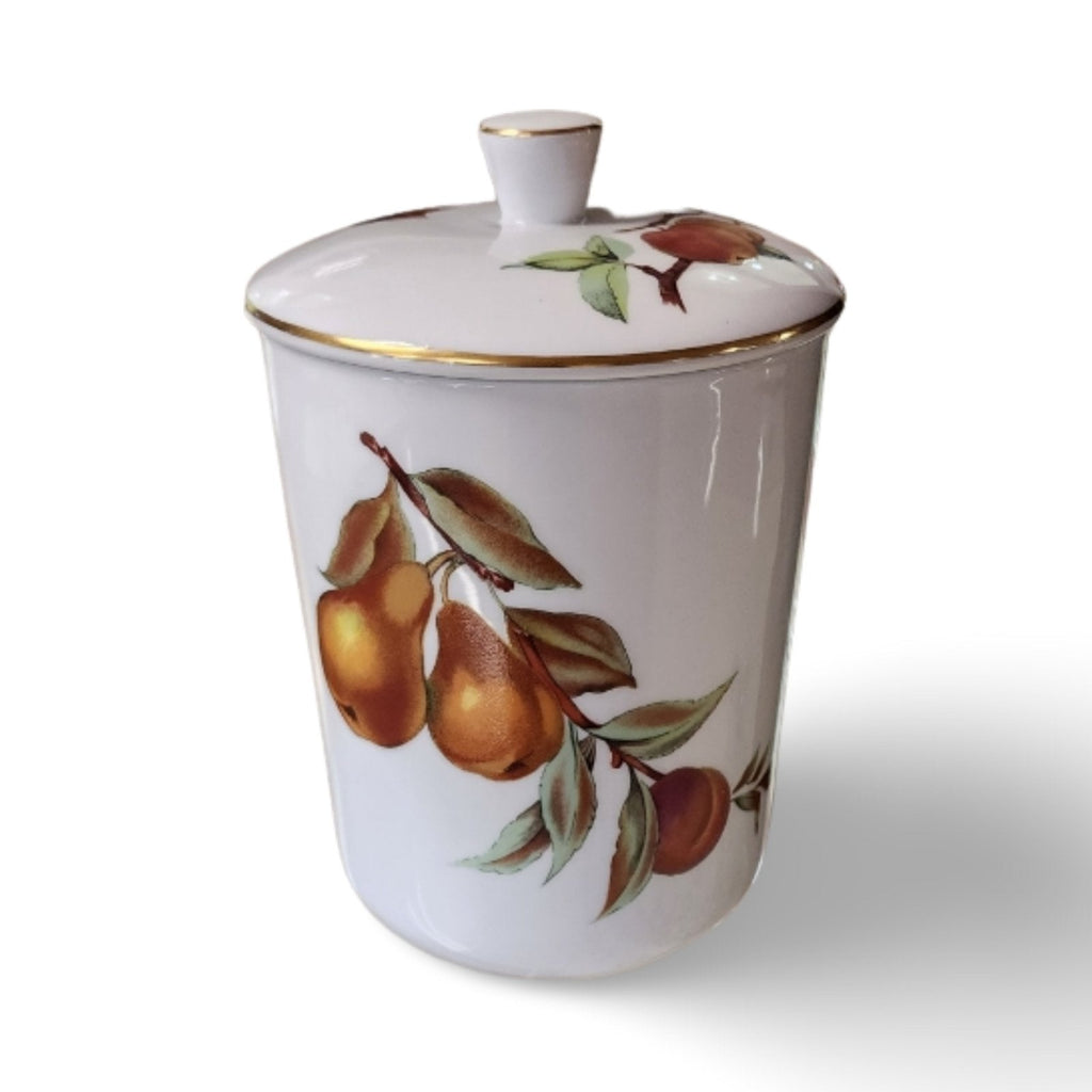 Royal Worcester Evesham Gold Canister Storage Jar - Medium