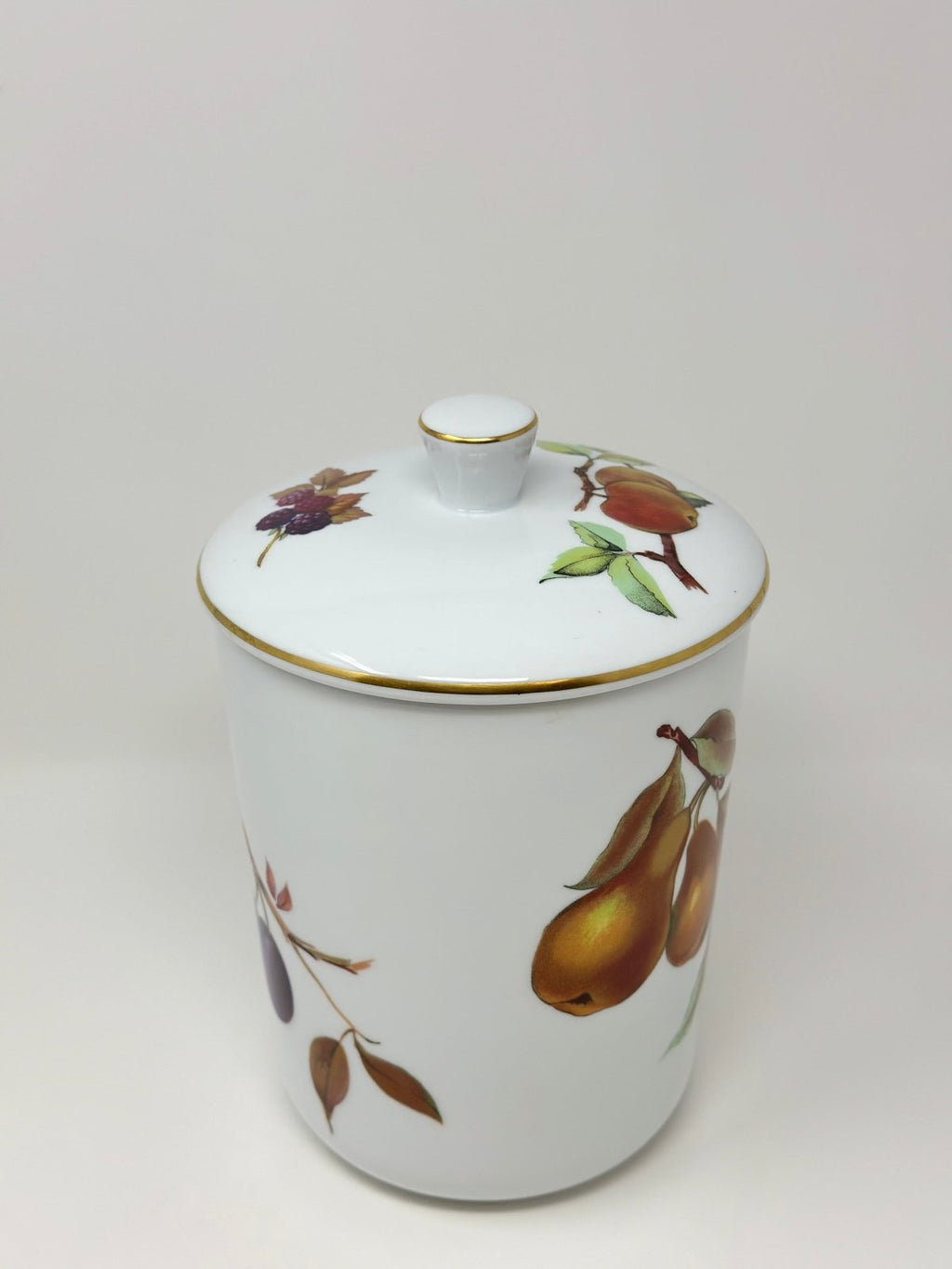 Royal Worcester Evesham Gold Canister Storage Jar - Medium