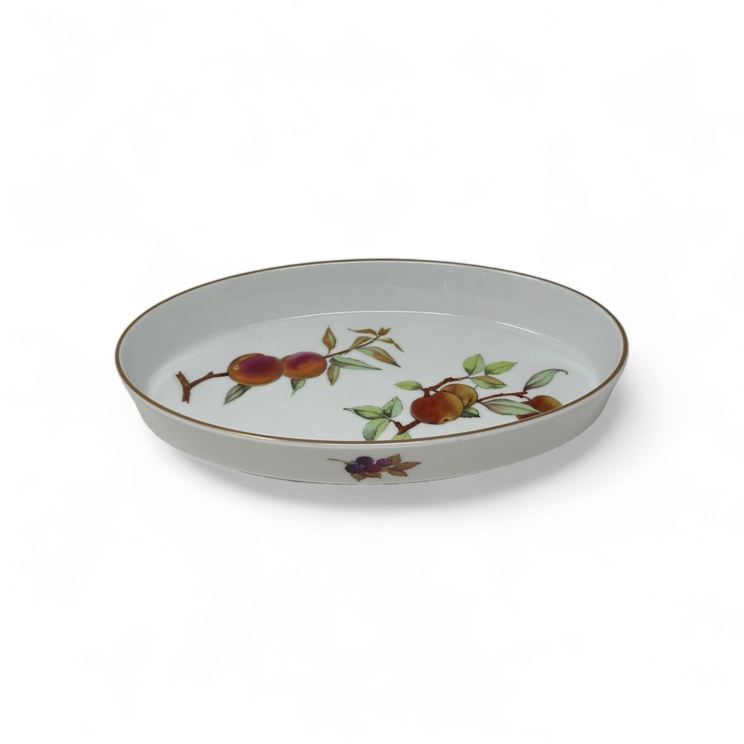 Royal Worcester Evesham Gold Oval Serving Bowl