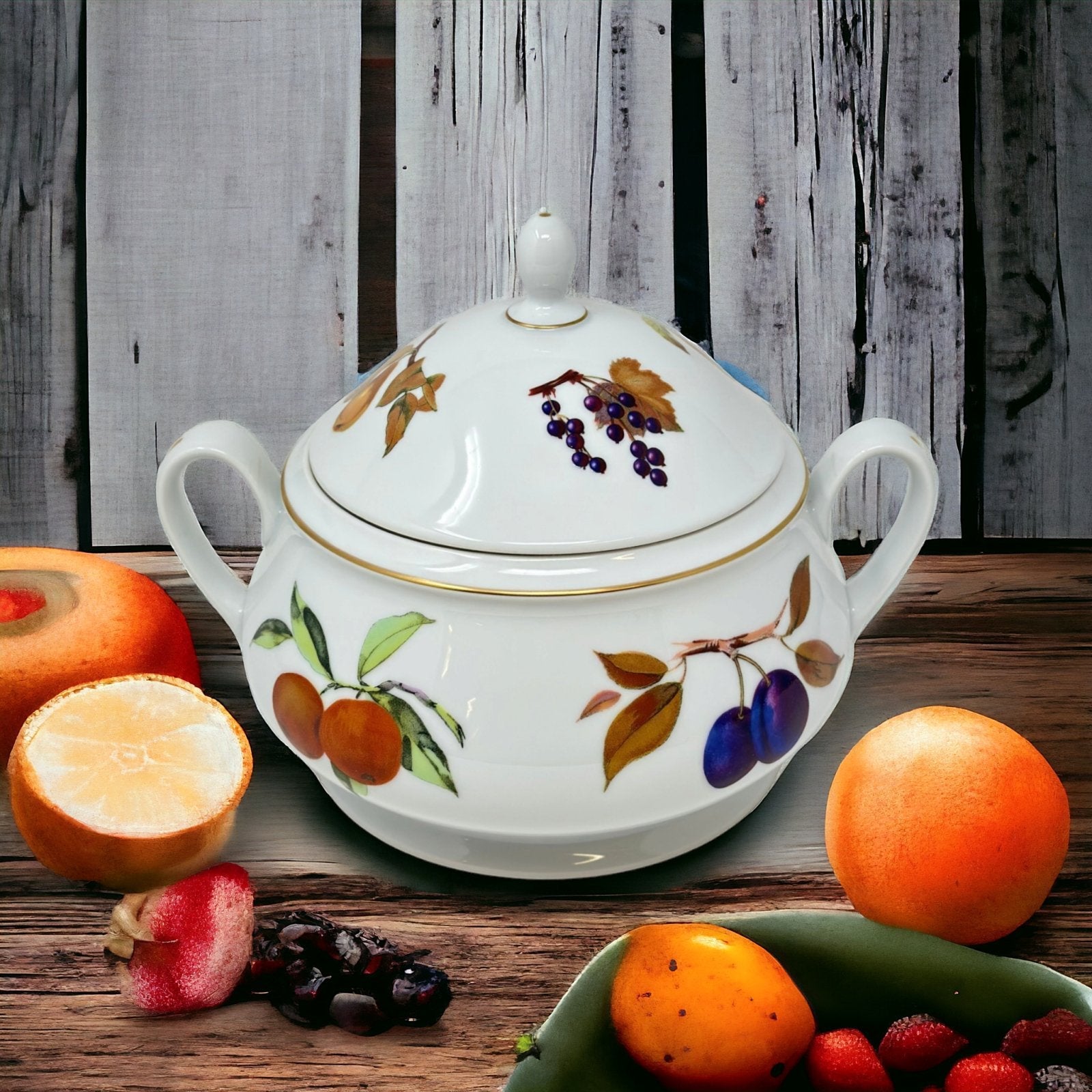 Royal Worcester Evesham Gold Soup Tureen