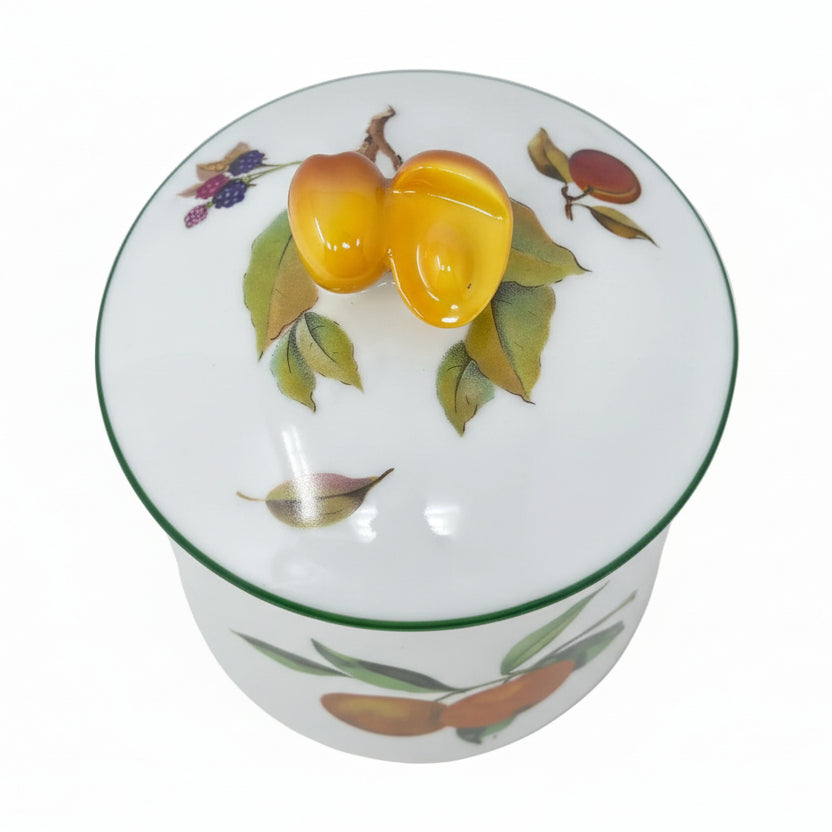 Royal Worcester Evesham Vale Medium Canister & Lid