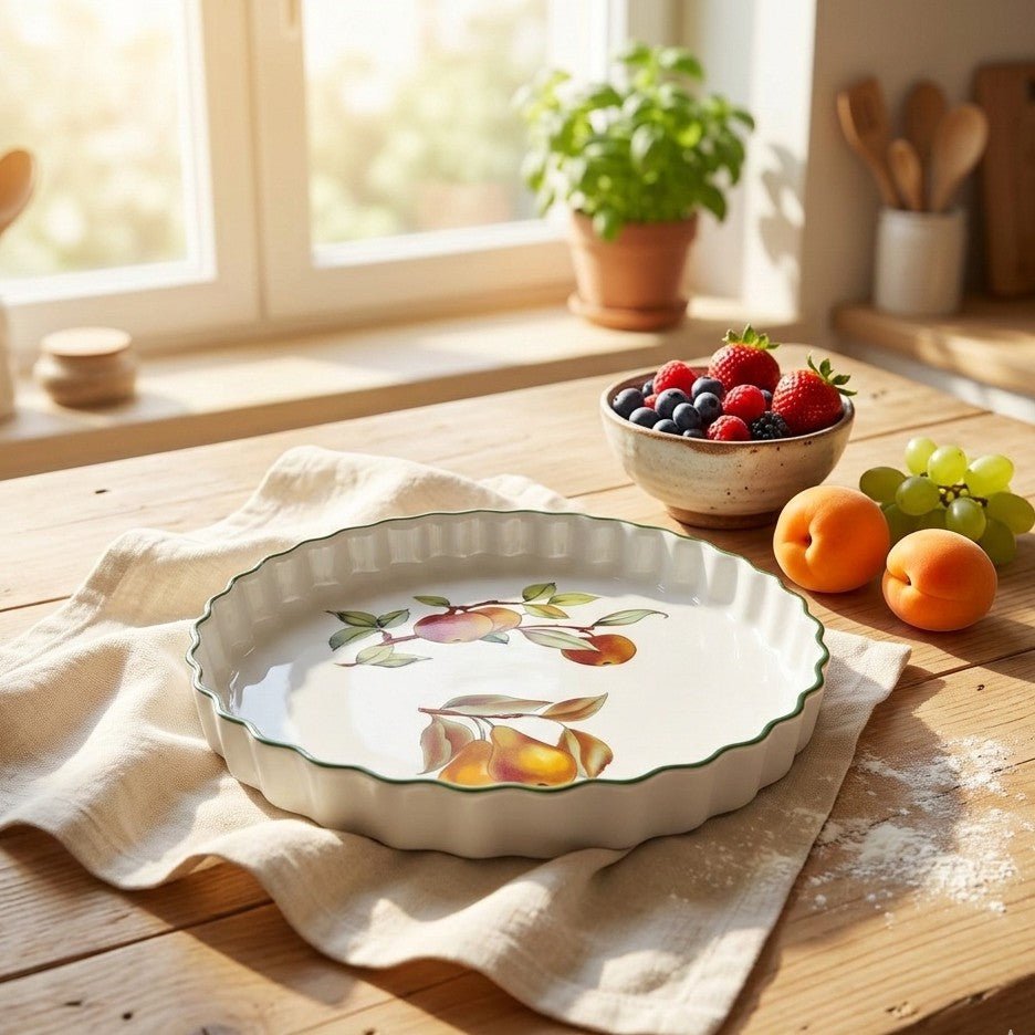 Royal Worcester Evesham Vale Quiche Dish