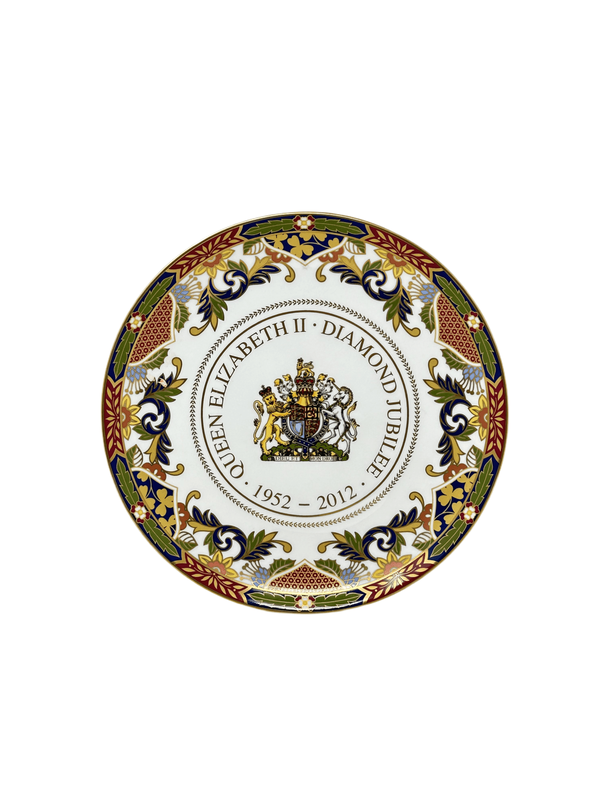 Royal Worcester Her Majesty Queen Elizabeth Diamond Jubilee Coupe Plate