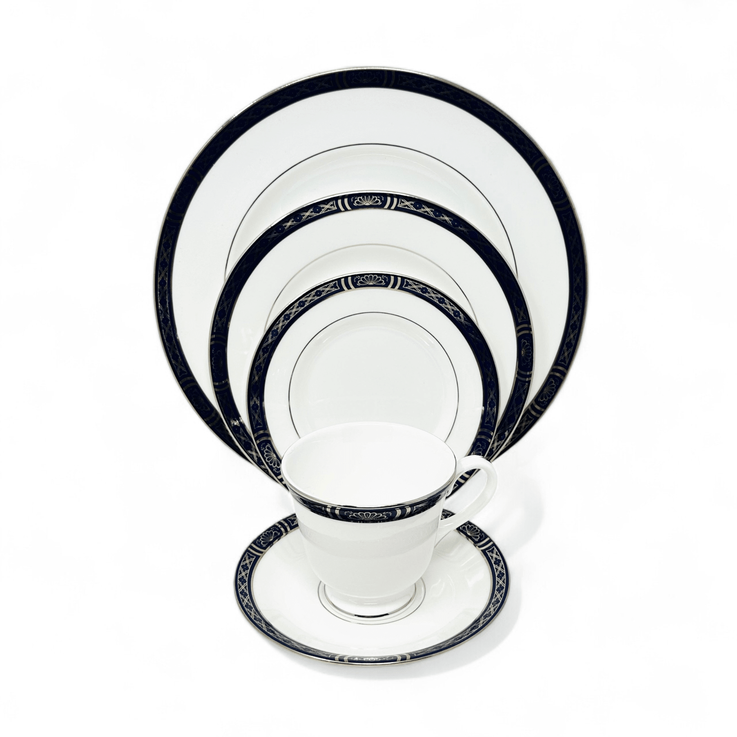 Royal Worcester Mountbatten Platinum - 5 Piece Place Setting