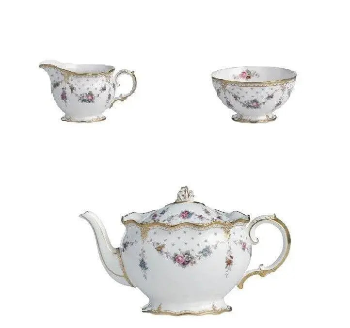 Royal Crown Derby Antoinette 3pc Tea Set (1)