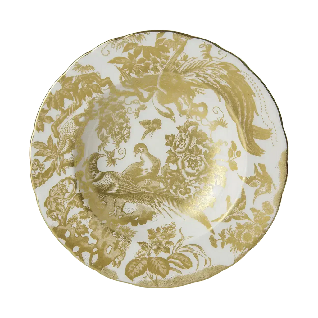 Royal Crown Derby Gold Aves 8" Soup Bowl