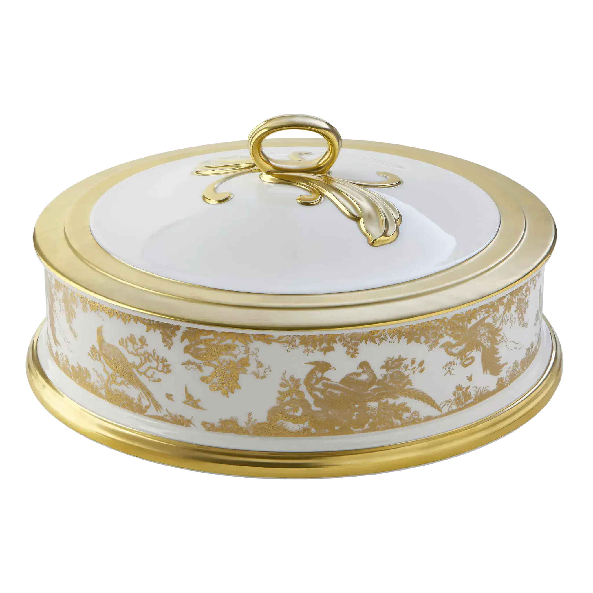 Royal Crown Derby Gold Aves Chocolate Box