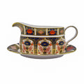 Royal Crown Derby Imari 1128 Gravy Sauce Boat & Stand
