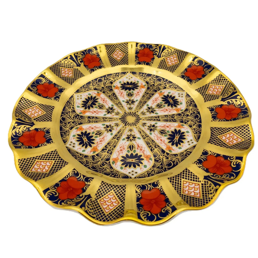 Royal Crown Derby Imari SGB Fluted Dessert Plate