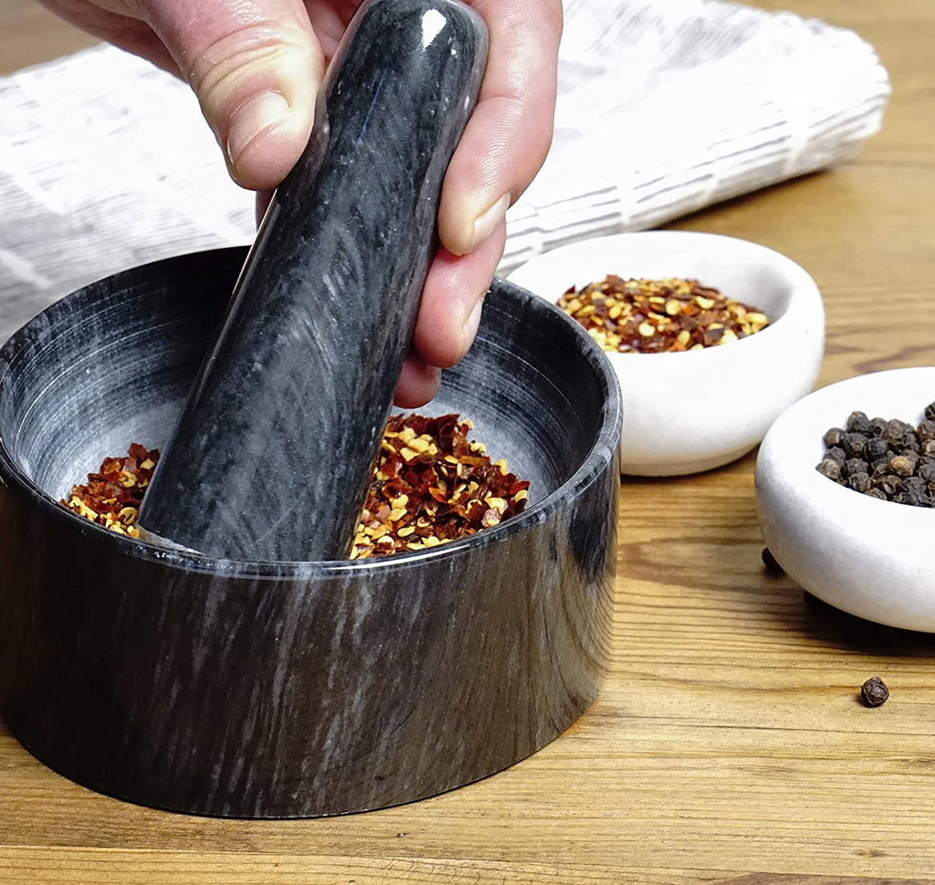 RSVP International Mortar & Pestle - Black Marble