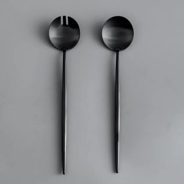 Minimalist/ French Flatware Salad Servers, Serving Utensils & Individual Pieces