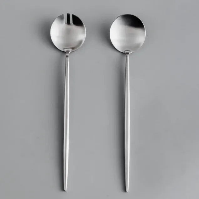 Minimalist/ French Flatware Salad Servers, Serving Utensils & Individual Pieces