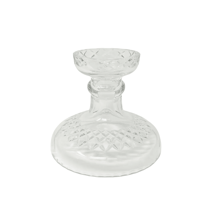 Samobor Crystal Pinwheel Hurricane Lamp