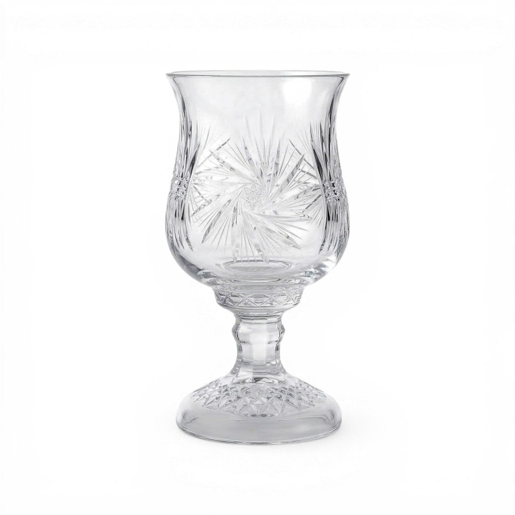 Samobor Crystal Pinwheel Hurricane Lamp