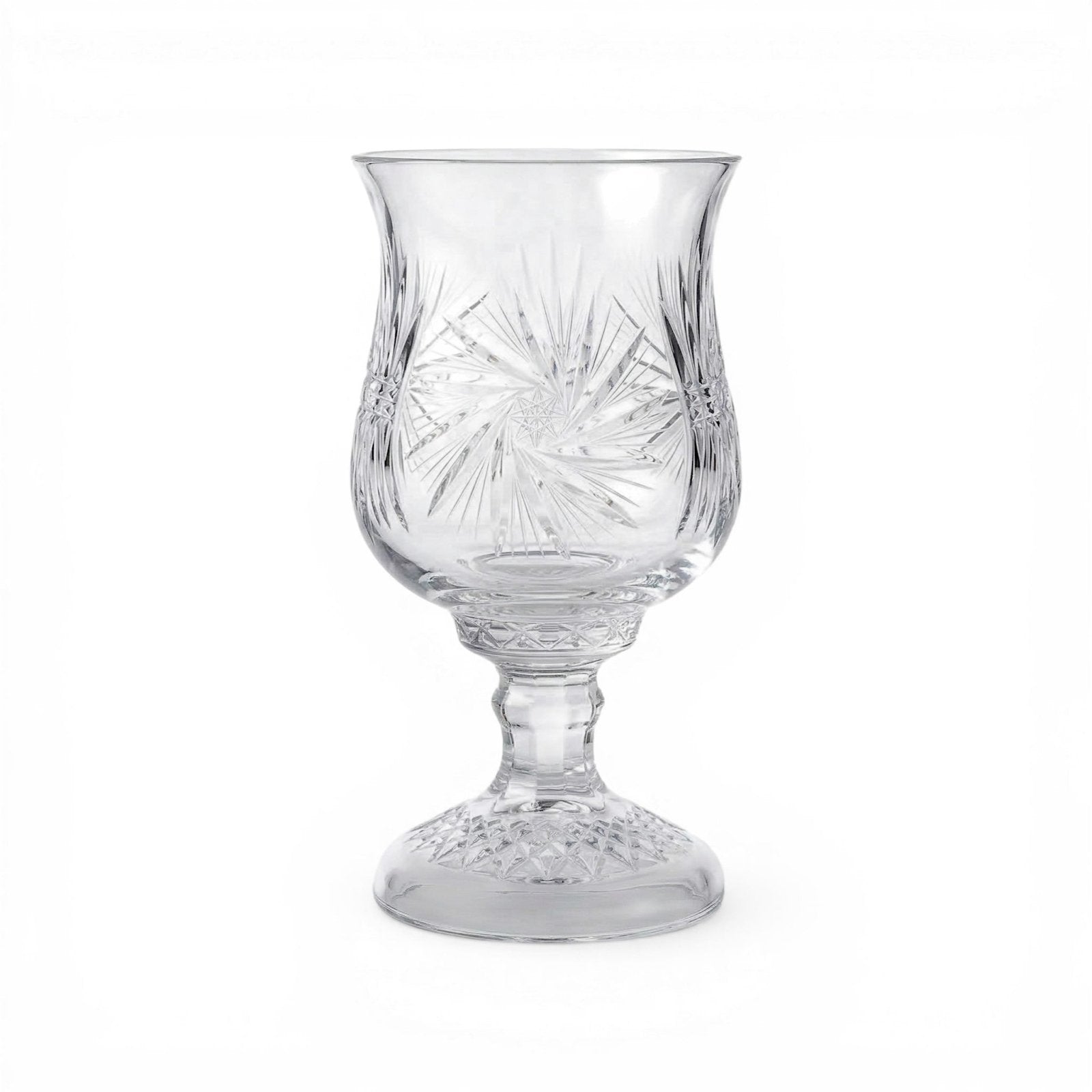 Samobor Crystal Pinwheel Hurricane Lamp