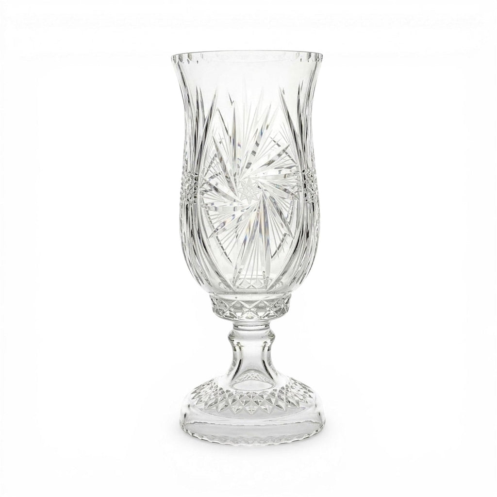 Samobor Crystal Pinwheel Hurricane Lamp