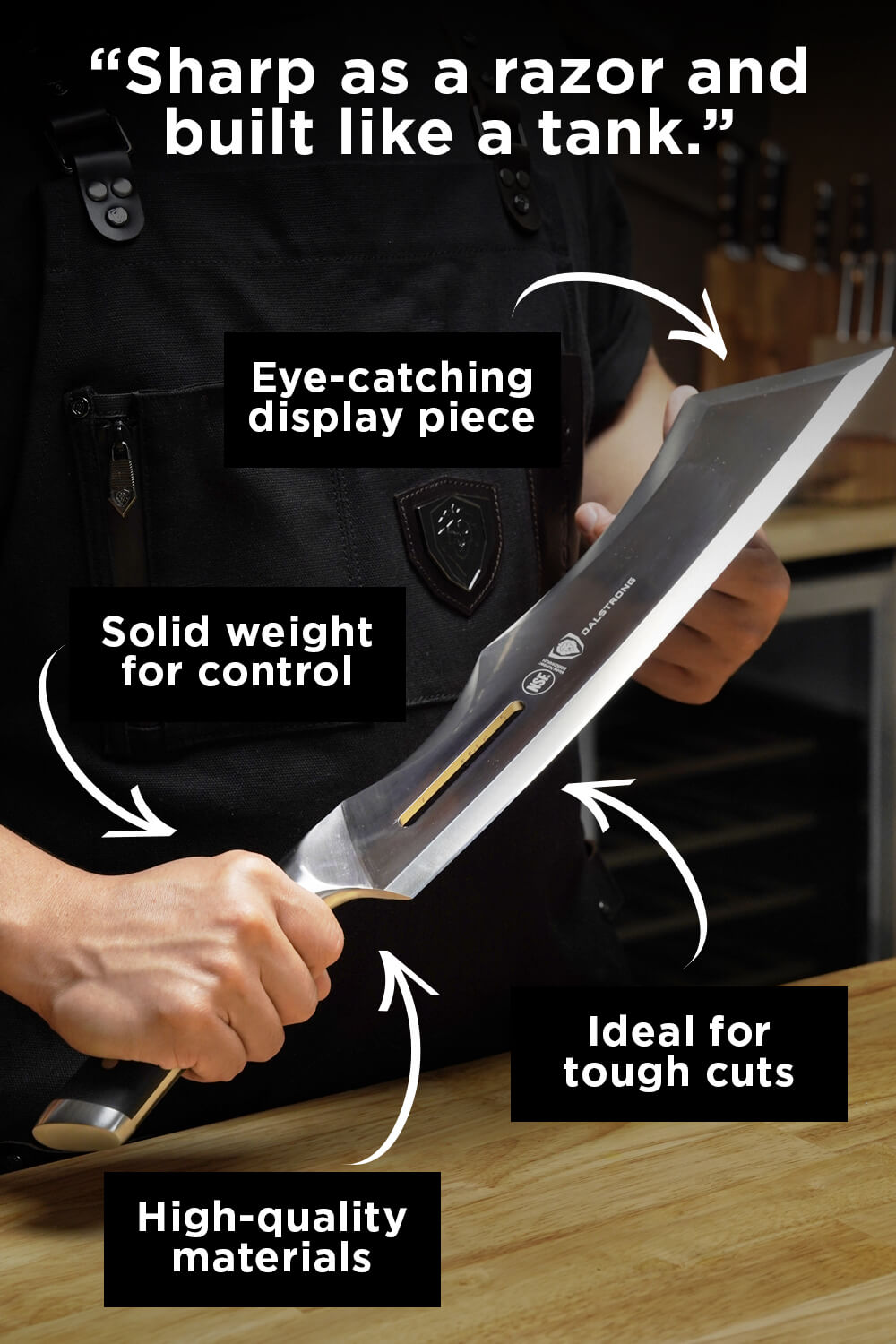The Gladiator Bundle | 14" Annihilator Meat Cleaver with Stand + 15" Meat Tenderizer